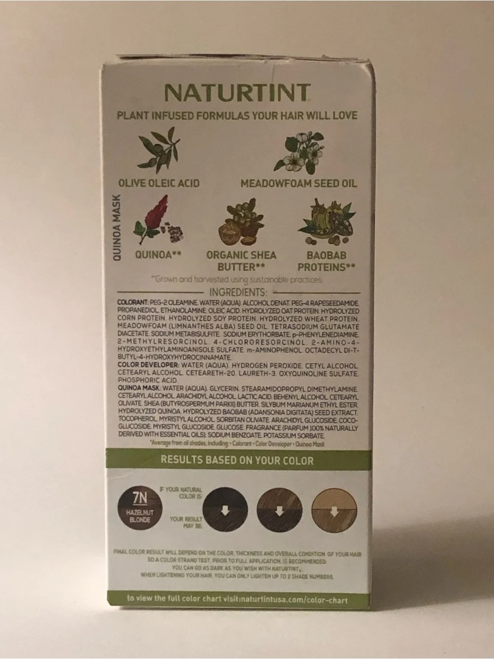 Naturtint 7N Hazelnut Blonde Permanent Hair Color Gel